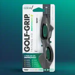 GG WEBSITE RIGHT IMAGE 11 GOLF-GRIP™ training aid in its retail packaging (right-handed)