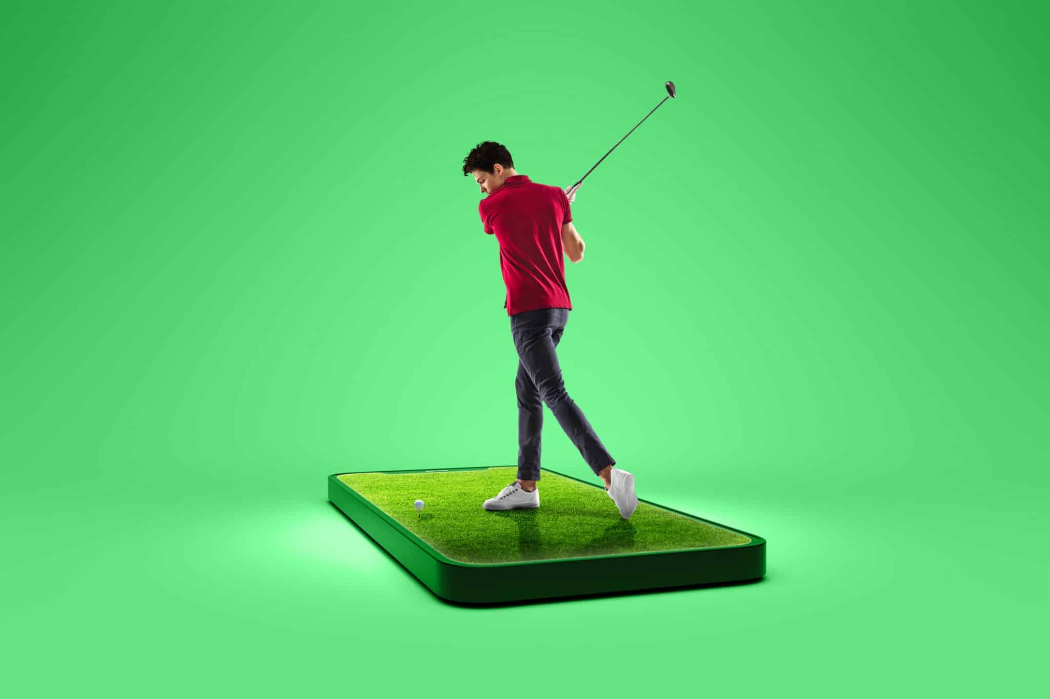 Image of a golf player