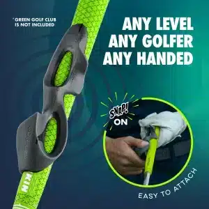 Any level, any golfer, any handed: GOLF-GRIP™ snaps on to the club and is easy to attach